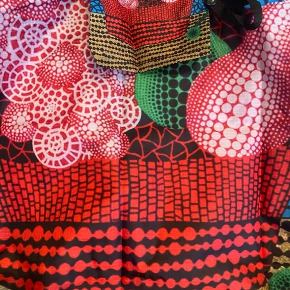 LAST 1- YAYOI KUSAMA LARGE COLORFUL SHOPPER BAG - Picture 5 of 11